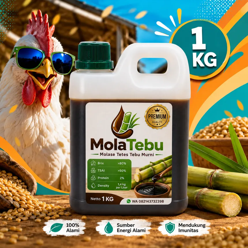 Molase tetes tebu untuk pakan ayam