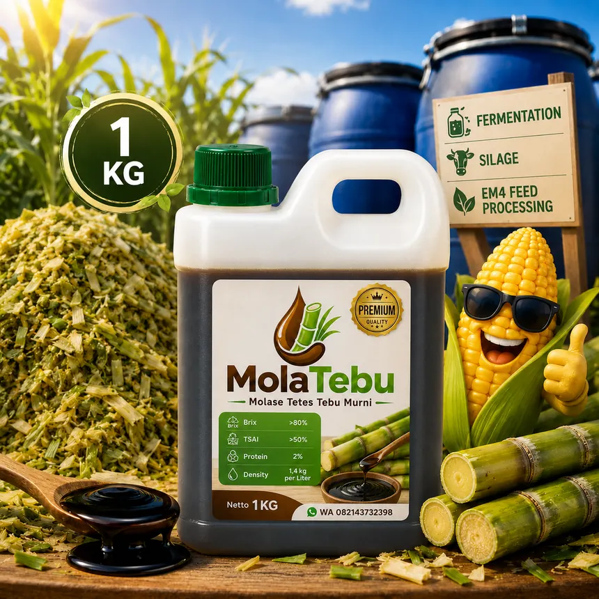 Molase tetes tebu untuk silase dan fermentasi pakan