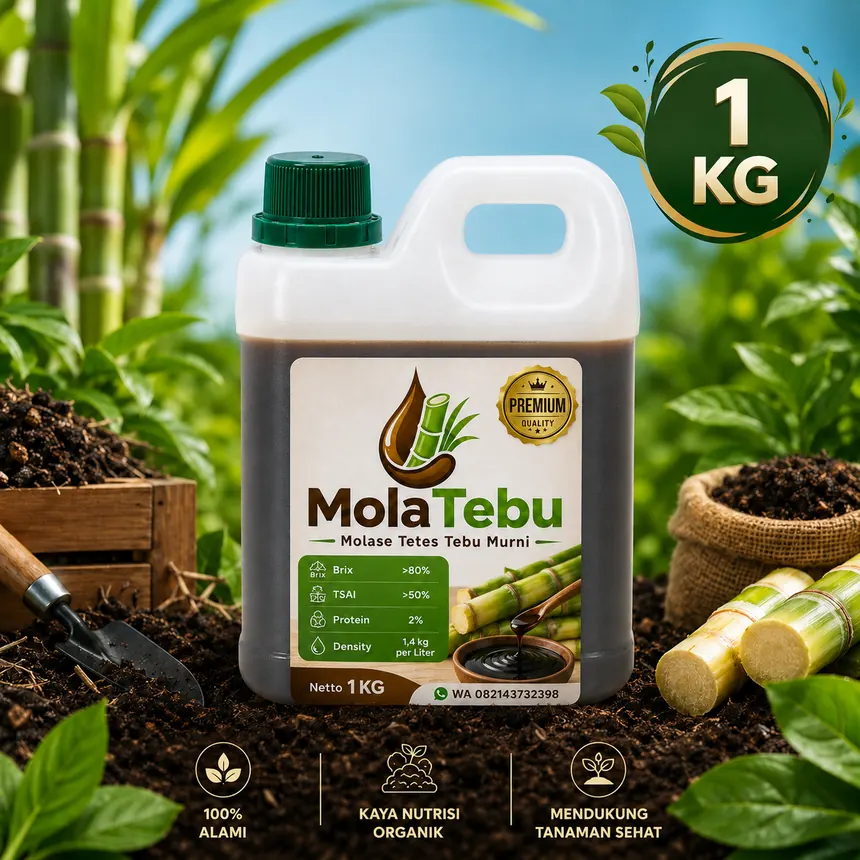 Molase tetes tebu untuk pupuk organik cair