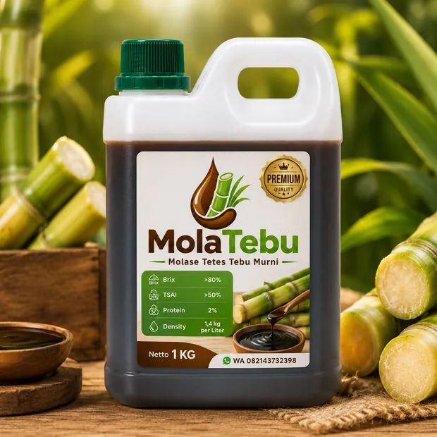 MolaTebu molase tetes tebu murni kemasan 1 kg